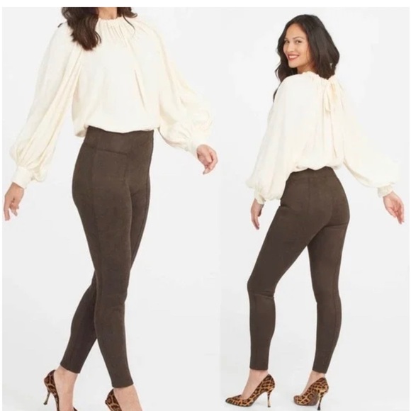Spanx Faux Suede Leggings - Picture 1 of 14